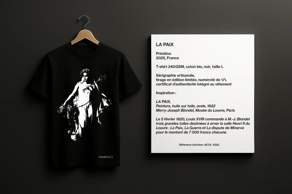 LA PAIX, T-shirt noir