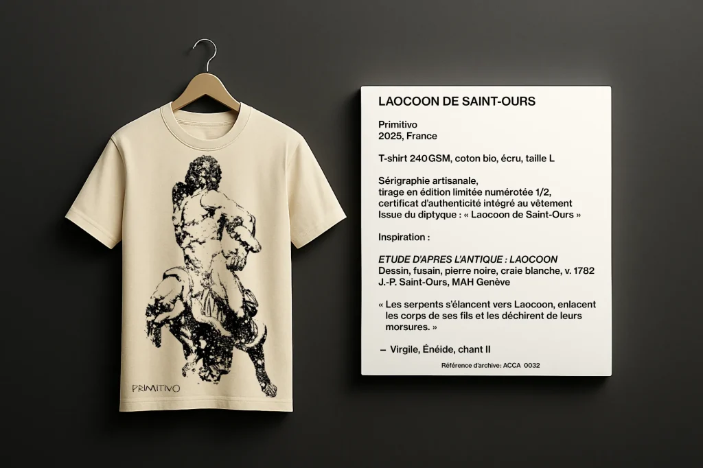 LAOCOON DE SAINT-OURS 1/2, T-shirt écru
